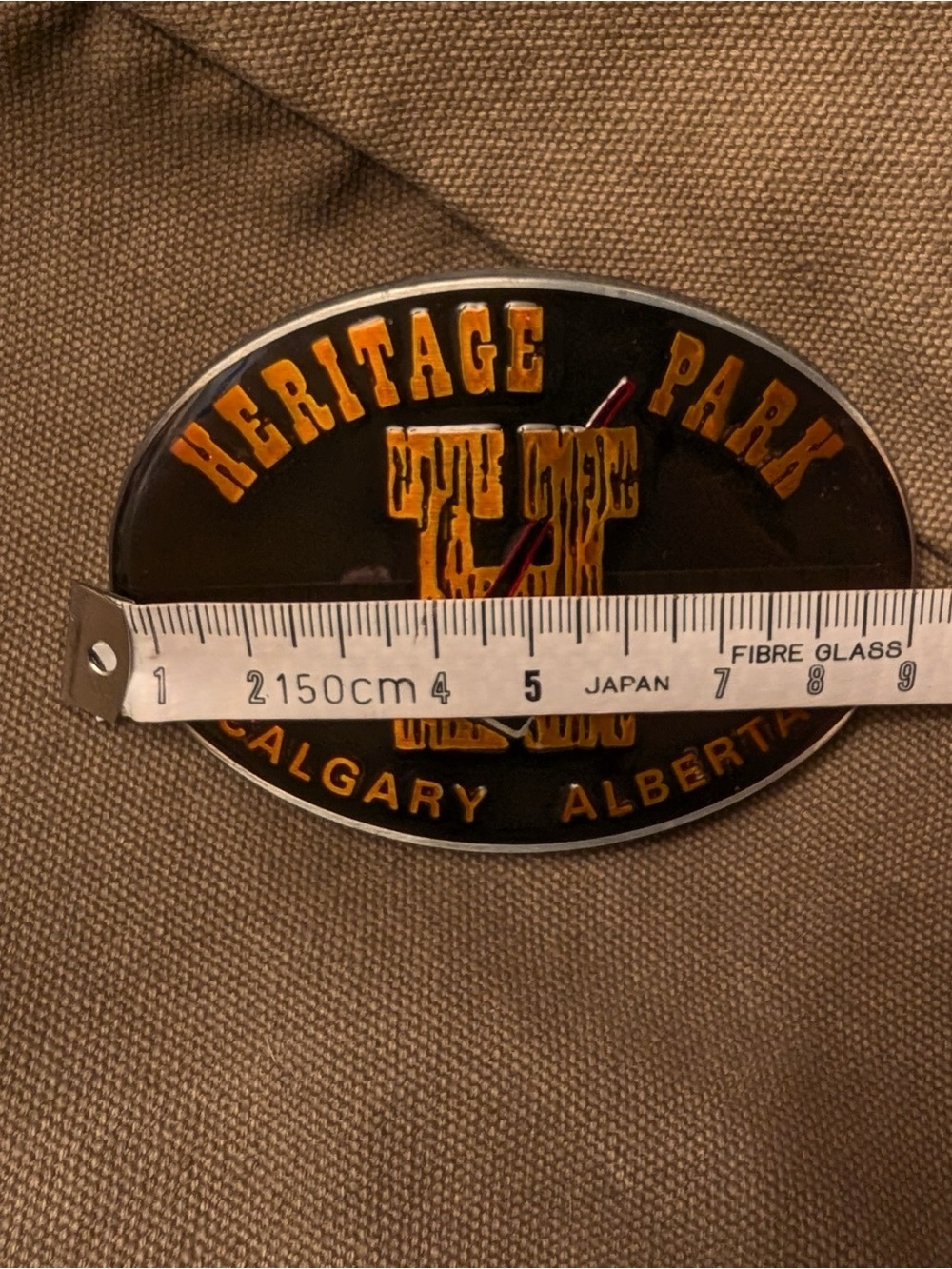 RARE 1980s Vintage Heritage Park Belt Buckle Diecast Made In Canada Alberta - Picture 4 of 7